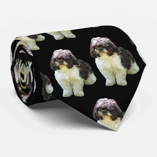 Adorable Shih Tzu Puppy ネクタイ (ロール)
