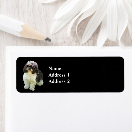 Adorable Shih Tzu Puppy ラベル (インサイチュ)