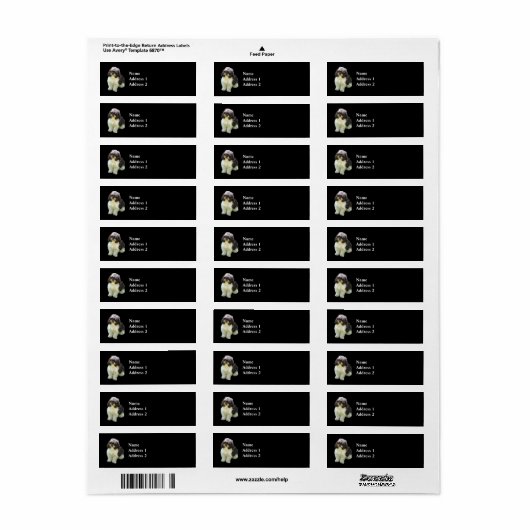 Adorable Shih Tzu Puppy ラベル (フルシート)