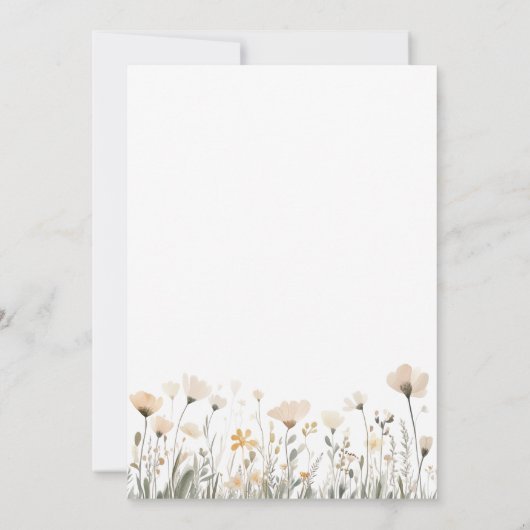 Adorable Silly Goose Baby Shower 招待状 (裏面)