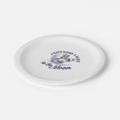 Adorable Sloth Astronaut Riding ペーパープレート (アングル)