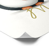 Adorable Snowman & friends Christmas wall art ポスター (角)