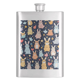 Adorable Soft Pastel Baby Animal Classic Flask フラスク