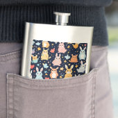 Adorable Soft Pastel Baby Animal Classic Flask フラスク (インサイチュ)