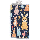 Adorable Soft Pastel Baby Animal Pattern Mug フラスク (左)