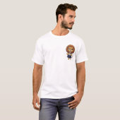 Adorable Sophisticated Lion Cartoon with Monocle Tシャツ (正面フル)