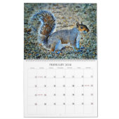 Adorable Squirrel Wildlife Watercolor Painting Art カレンダー (2月 2026)