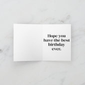 Adorable Stuffed Animal Happy Beautiful カード (内部)