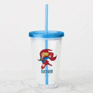 Adorable Supergirl Stance アクリルタンブラー