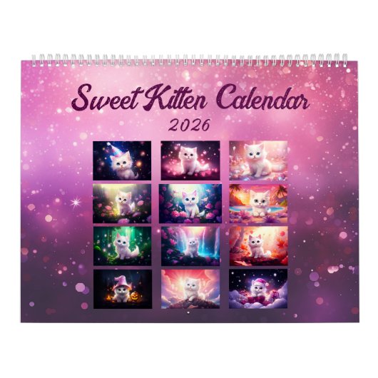 Adorable Sweet Kitten 2026 Calendar カレンダー (カバー)