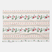 Adorable sweety old fashion botanical pattern キッチンタオル (横)