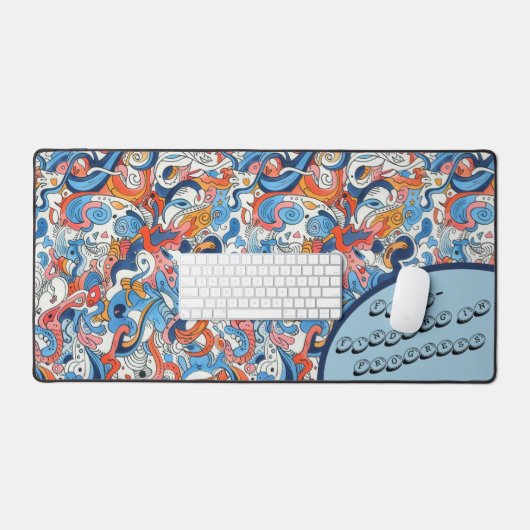 Adorable Tea Party Doodle, デスクマット (キーボード&マウス)