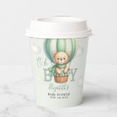 Adorable Teddy Bear Baby Shower Boy Party 紙コップ (裏面)