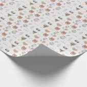 Adorable Teddy Pattern Gift Wrap for All Occasions ラッピングペーパー (角)
