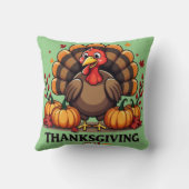 Adorable Thanksgiving Turkey 2024 クッション (裏面)