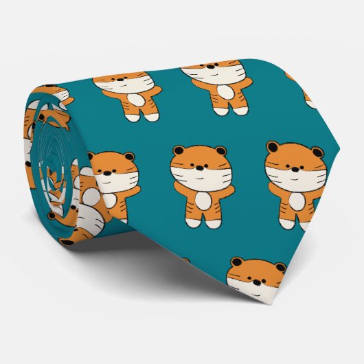 Adorable Tiger ネクタイ (ロール)