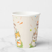 Adorable Trio of Birthday Cats | Custom Name & Age 紙コップ (右)