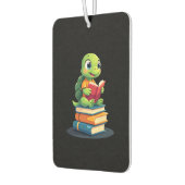 Adorable Turtle Reading Books (1) カーエアーフレッシュナー (左)