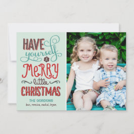 Adorable Type Christmas Photo Card シーズンカード