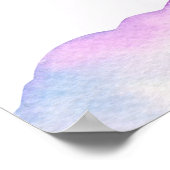 Adorable Unicorn Birthday Girl ポスター (角)