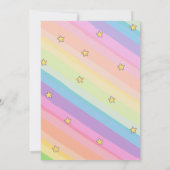 Adorable Unicorn Cat Kids' Birthday Bash サンキューカード (裏面)