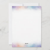 Adorable Watercolor Hedgehog Happy Birthday シーズンカード (裏面)