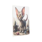 Adorable Weird Cat with Big Eyes メタルプリント (3/4)