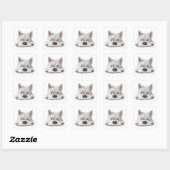 Adorable white Scottish Terrier Cartoon スクエアシール (シート)
