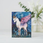 Adorable White Winged Goat ポストカード (スタンド正面)