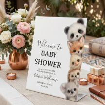 Adorable Woodland Animals Baby Shower 