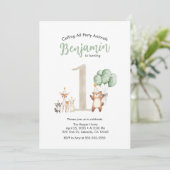 Adorable Woodland Creatures Party Invitation 招待状 (スタンド正面)