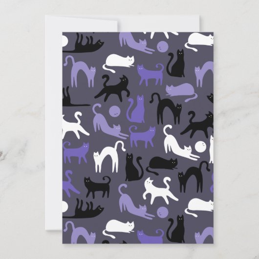 Adorable Yoga Cute Cat Poses シーズンカード (正面)