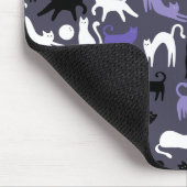 Adorable Yoga Cute Cat Poses マウスパッド (コーナー)