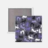 Adorable Yoga Cute Cat Poses マグネット (正面/裏面)