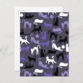 Adorable Yoga Cute Cat Poses 案内ポストカード (正面/裏面)