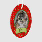 Adoranleの子猫猫の写真および名前 オーナメント (正面)