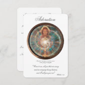 Adoration, Act of Spiritual Communion, Prayer Card 招待状 (正面/裏面)