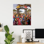 Adoration of the Magi - Domenico Girlandaio ポスター (ホームオフィス)