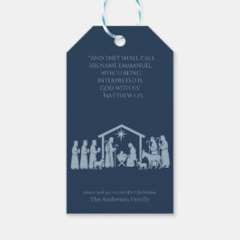 Adoration of the Nativity Gift Tag - Manger Scene ギフトタグ