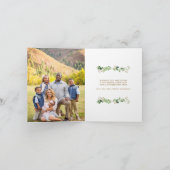 Adore彼の葉のフレーム宗教的に折り畳まれた写真 シーズンカード (内部)