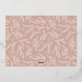 Adore Him写真クリスマスバラ金ゴールド 箔シーズンカード (裏面)