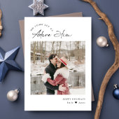 Adore Him宗教的キリスト教の家族ミニマルの写真 シーズンカード