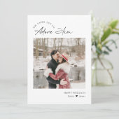 Adore Him宗教的キリスト教の家族ミニマルの写真 シーズンカード (スタンド正面)