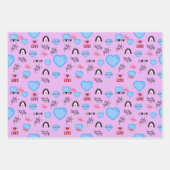 Adore pop lover valentine ラッピングペーパーシート (正面3)