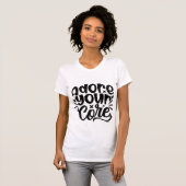 Adore Your Core Fun Fitness Motivational Workout Tシャツ (正面フル)