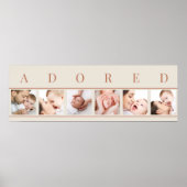 ADOREDフォトコラージュクレイ自然6ベビー写真 ポスター (正面)