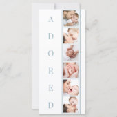 ADORED Stats 数々の Photo Boy Birth Announcement (正面)