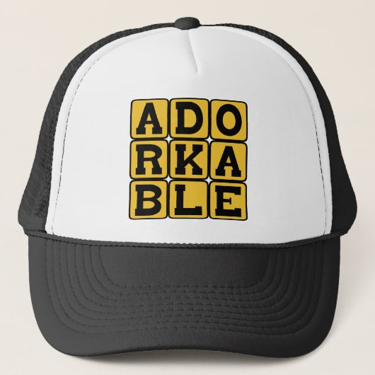 Adorkableの愛らしい田舎くさい人 キャップ (正面)