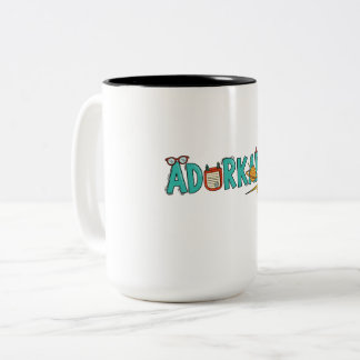 "Adorkable" Mug - The Perfect Cup for Nerds, Geeks ツートーンマグカップ