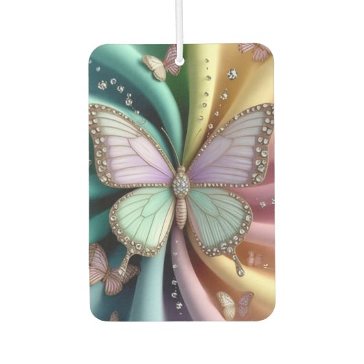 “Adorned Butterfly ” Air Freshener  カーエアーフレッシュナー (正面)